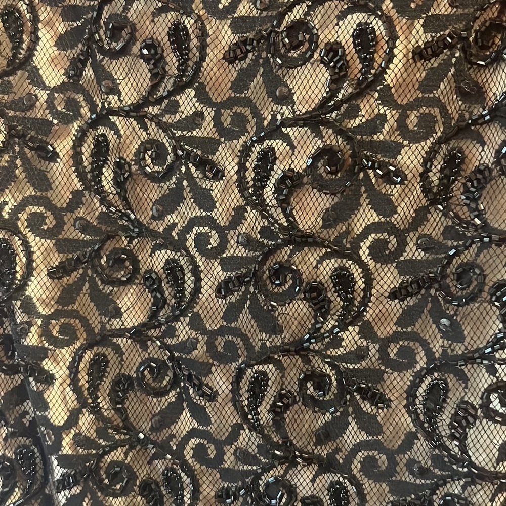 Stunning sequins lace dress.  Comfortable to wear. A must have black dress. - Picture 3 of 5